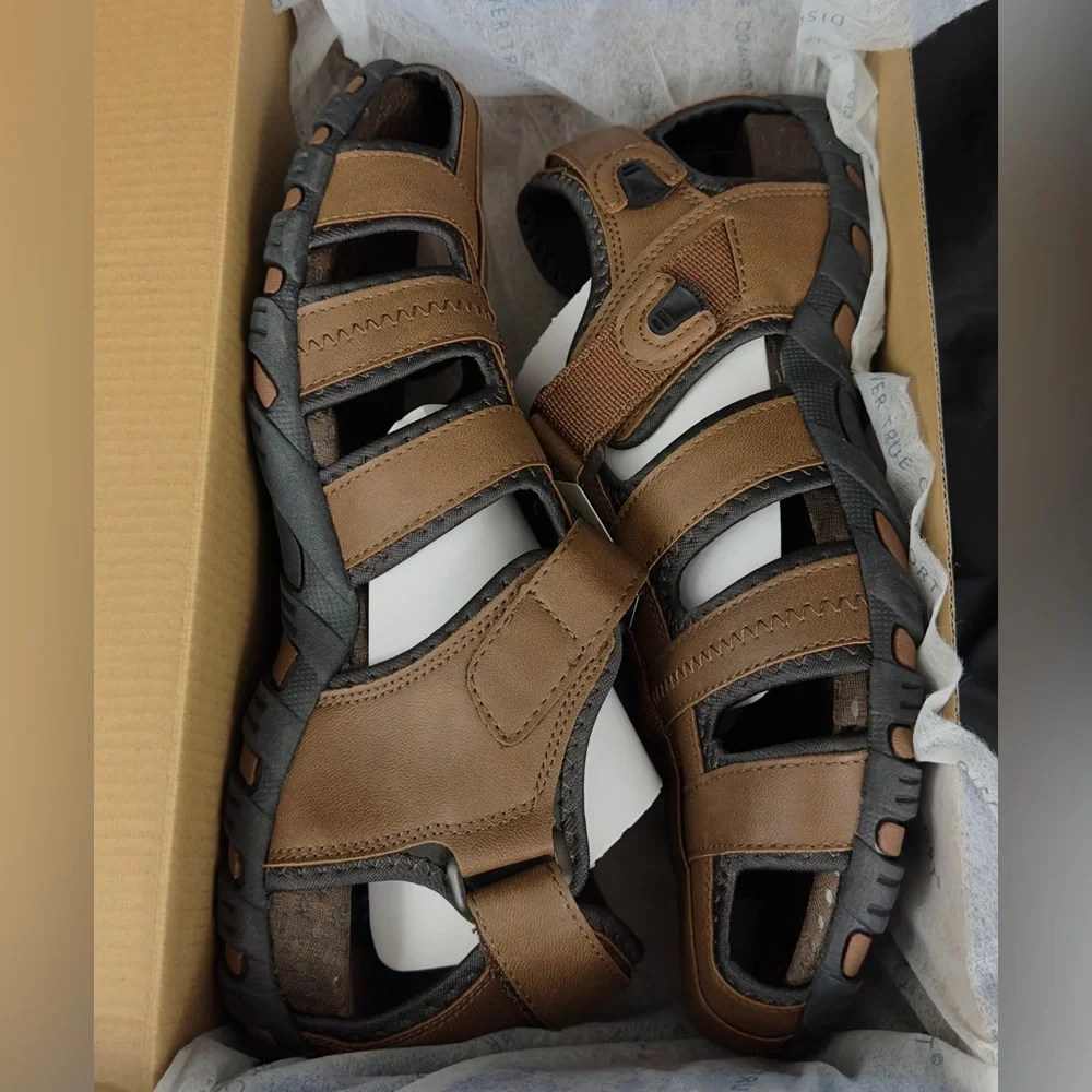 Nunn Bush Men’s Rio Bravo Brown Lightweight Cushioned Fisherman Sandal 12M NWT